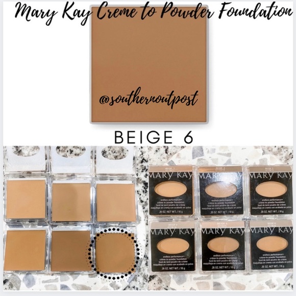 Mary Kay Creme to Powder Foundation In Beige 6 - Picture 1 of 2